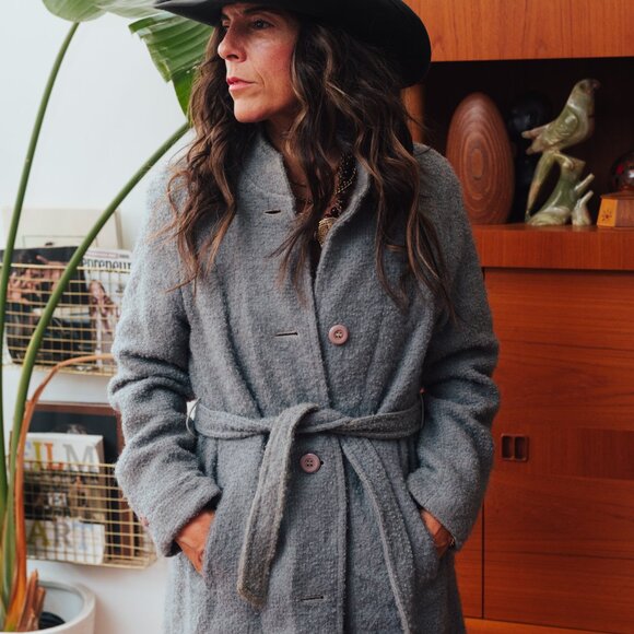 Vintage Wool Wrap Coat by Niccolini - Picture 7 of 10